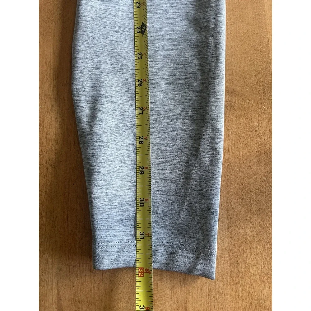 Nike Womens Leggings Size S Gray Black Colorblock Dri Fit Training DD1924-010